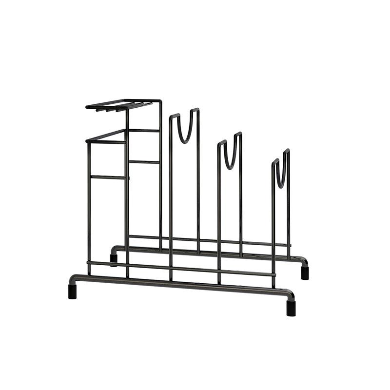 Stainless Steel Kitchen Drainer Knife Rack Shelf Chopping Cutting Board Holder Pot Lid Stand Plates Storage Organizer ZM811