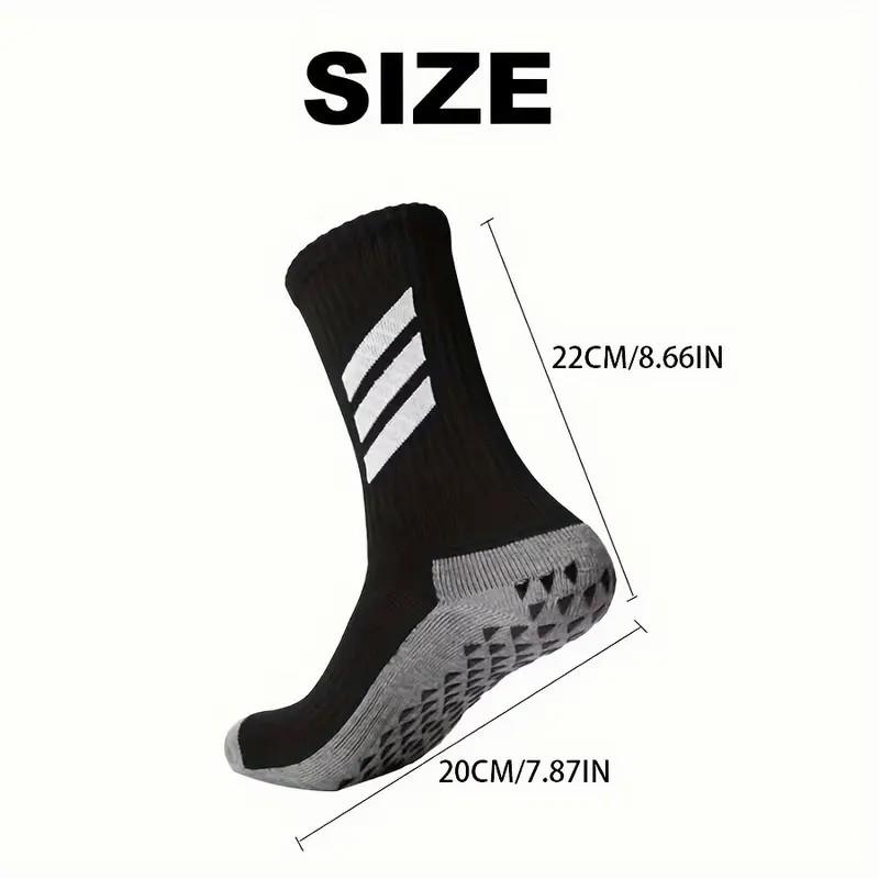 1/4 Pairs Men Non Slip Towel Bottom Football Sports Socks Odor Resistant Sweat Absorbing Breathable Rugby Basketball Yoga Socks