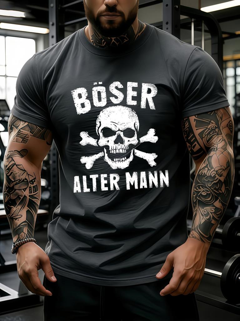 Unisexs Summer Skull Print Tshirt Cotton And Breathable Tee Unisexs Round Neck Streetwear Oversized Short Sleeve