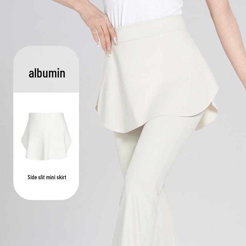 Adult Women's Ballet Dance Practice Slimming Half-Length Skirt with Side Slit