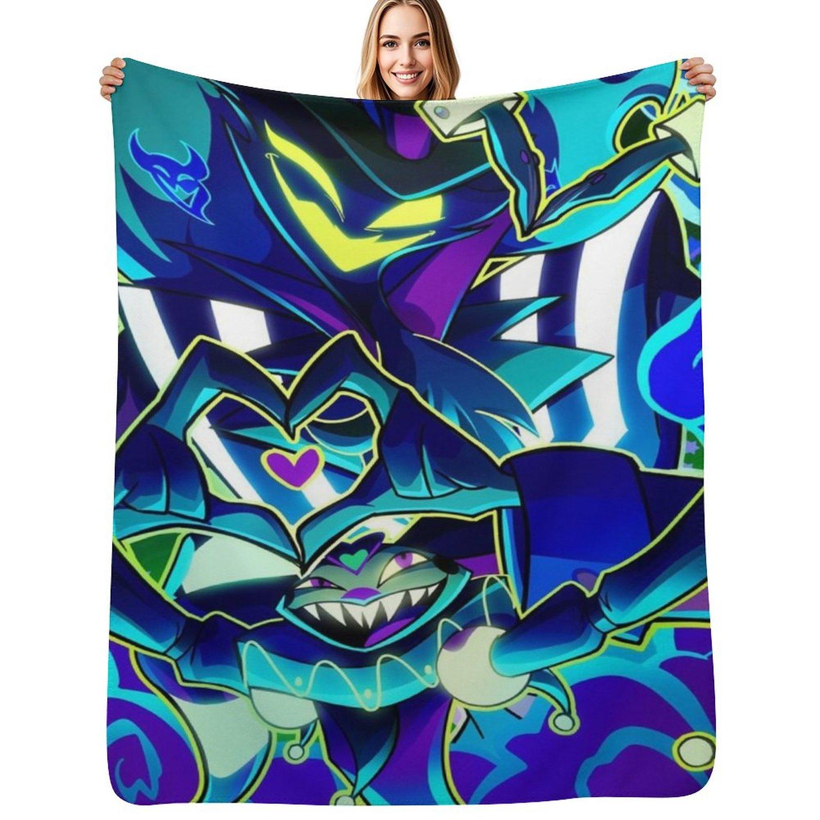 Helluva Boss - Asmodeus Throw Blanket Versatile Cozy Throw Blanket for All Occasions Size: 75*100cm, Weight: 230 GSM