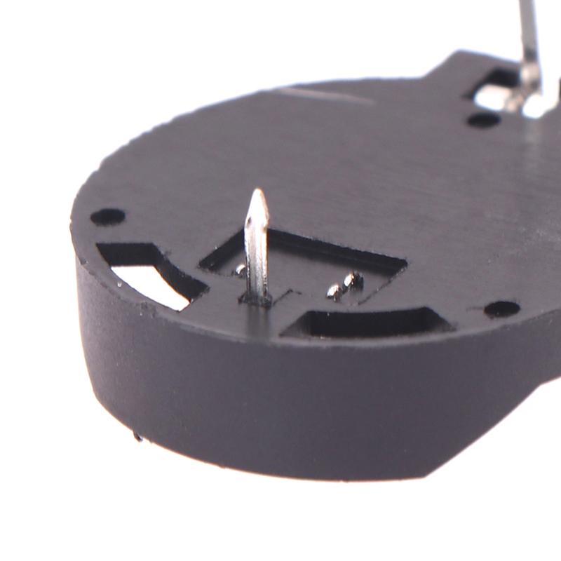 20Pcs Cr2032 Battery Holder Coin Cell Holder Box Case Socket Cr2032 With 2 Pins 3V Black Mounting Lead Need Solder