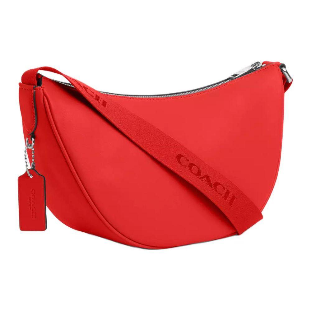 Coach Pace 29 Top Zip Closure Refined Calfskin Crossbody Shoulder Bag Large Women bags Miami-Red CT644-SVQRG