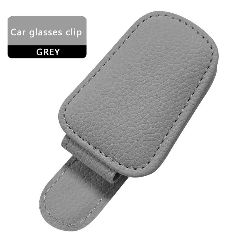 SEAMETAL Car Sun Visor Glasses Clip Leather Glasses Clip Magnetic Sunglasses Holder Hanger Universal Interior Accessories