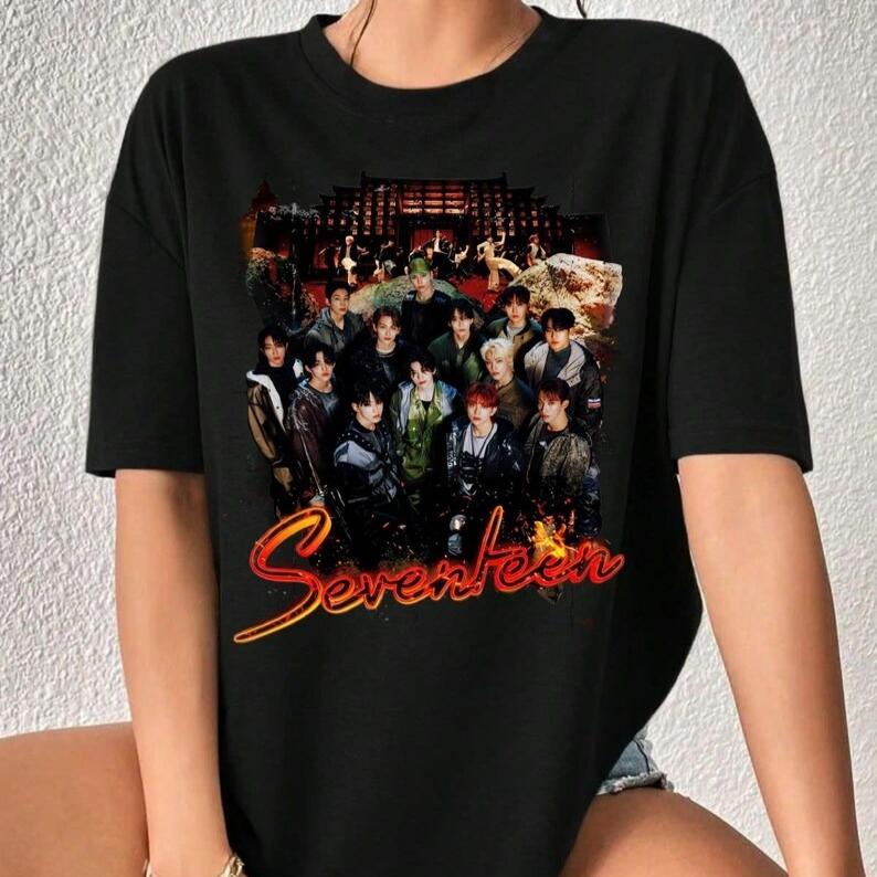 Retro Seventeen Kpop T-shirt, Seventeen 17 is Right Here Album Shirt, Seventeen Right Here World Tour Shirt, Seventeen Members Nanatour 4XL