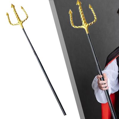 Trident Costume Accessory 48 Inch Decoreation Gifts Cosplay Toy Poseidon Prop