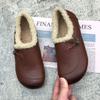 Reine Leder-Baumwollschuhe Damen Samt 2025 Winter neu Rindsehne weichsohlige Doudou-Schuhe Mittelalterliche und ältere Mutterschuhe alte Damenschuhe