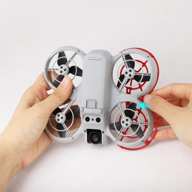 Pack of 2pcs Propeller Protective Rings Quadcopter Paddle Leaf Propellers Guards Secure Flying Enhancement