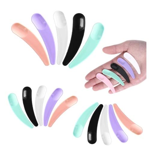 Wopanxye 200-Piece Set of Disposable Spatulas for Cosmetics, DIY Face Packs, Creams, and More. White Cosmetic Spoons, Skincare Tools, Portable Travel