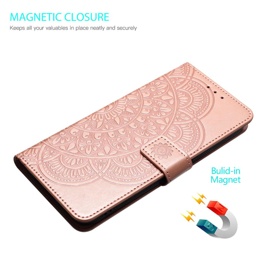 For iPhone 6/6s/7/8/SE (2020)/SE (2022) Case Flower PU Leather Magnetic Wallet Flip Phone Cover