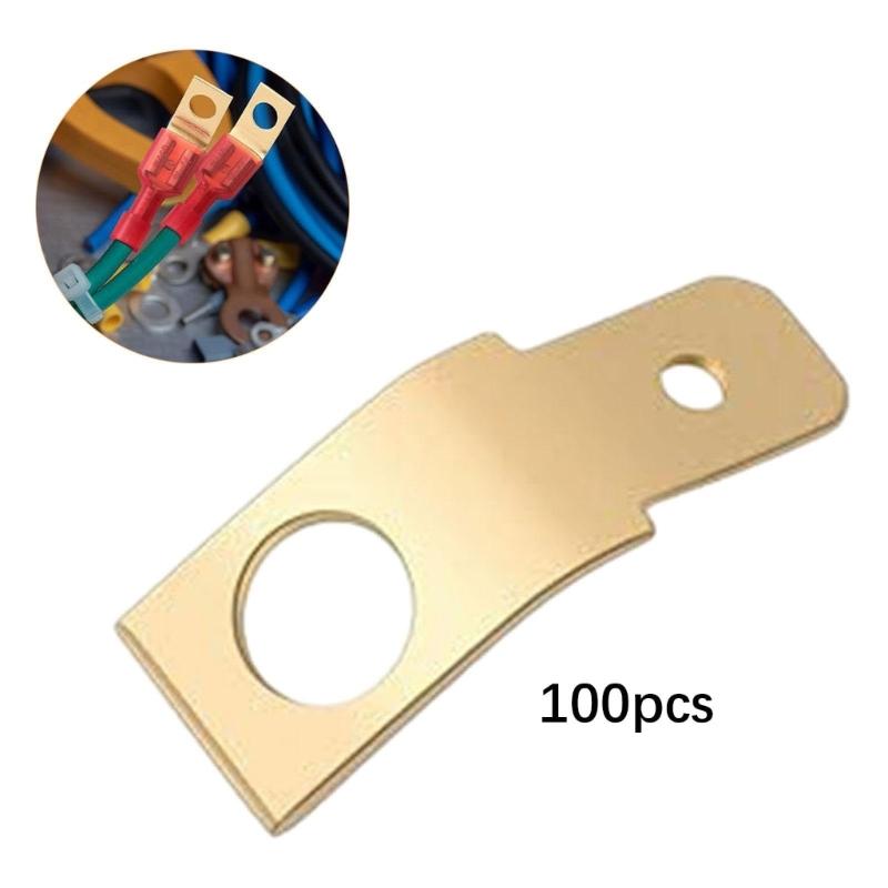 100Pieces Without Insulated Male To Male Electrical Adapters With High Conductives Brass for Electronics and Solar