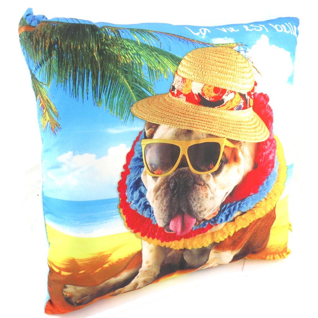 Les Trésors De Lily [J9970] - Dekorativní polštář 'Láska ke zvířatům' život je krásný