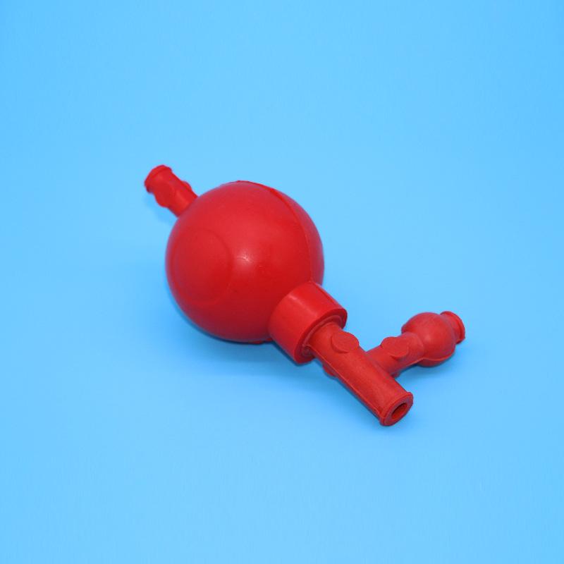 Three-Way Silicone Rubber Laboratory Pipette Bulb