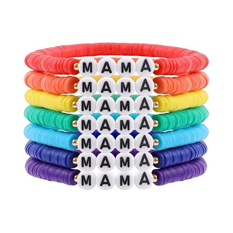 JYL TS Bracelet Stackable  MAMA Beads Nurtures Maternal Love & Blessings