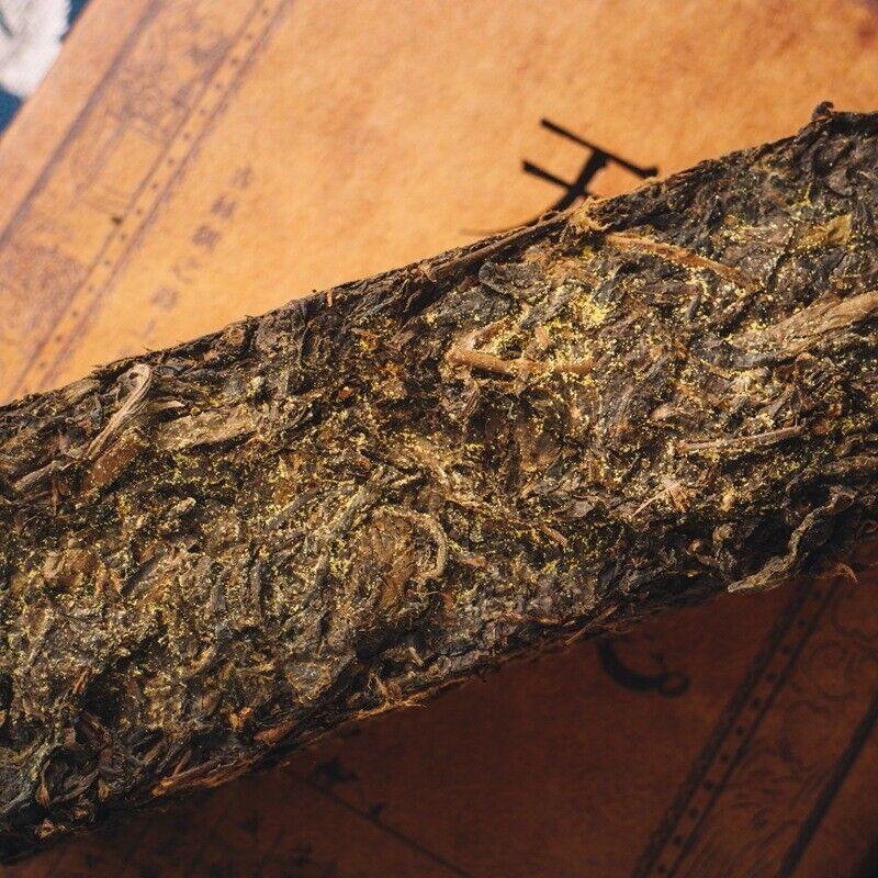 Råvara Gammalt Tebricke Anhua Svart Te 1000g Gyllene Blomma Handgjord Verandate