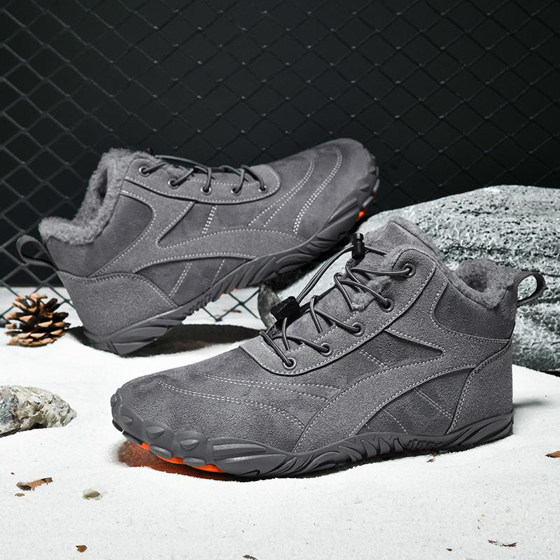 Men's and Women's Plush Warm Snow Boots Are Fashionable Versatile Lightweight Non Slip Men's Outdoor Hiking Shoes