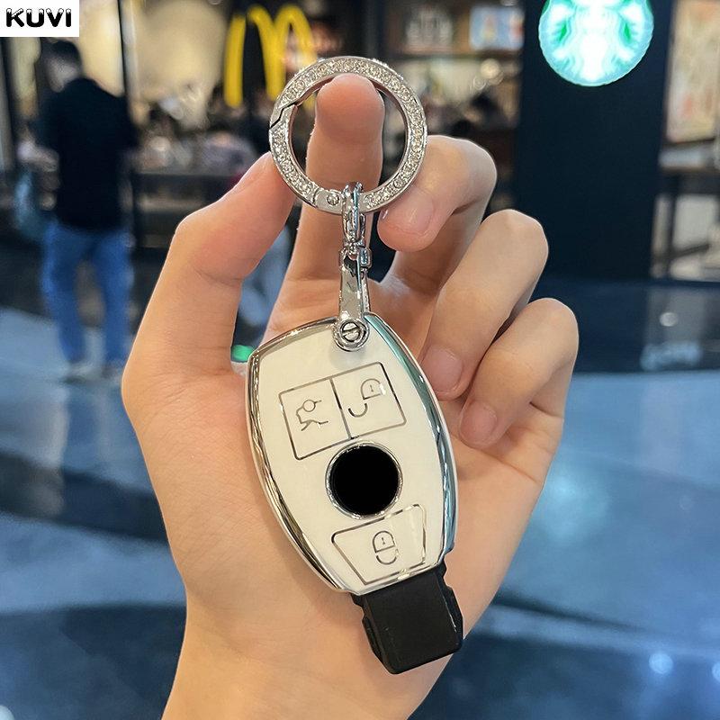 TPU kryt pouzdra na klíče od auta Kryt klíčenky pro Mercedes Benz Třída ABCE GLS GLA GLK GLC CLS CLA AMG W204 W205 W212 W463 W176