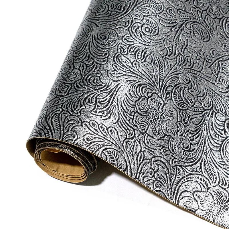 

Ретро Тисненая Ткань из Искусственной Кожи Самоклеящийся Лист Узор Завитки Синтетическая Кожа Заплатка для Ремонта Автомобильного Салона Сиденья Дивана 20x30cm