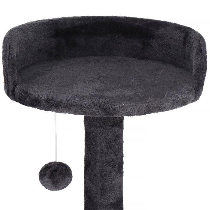 Kratzbaum - Springos® - 4 Ebenen - Plüschhaus - Sisalsäulen - 87 cm