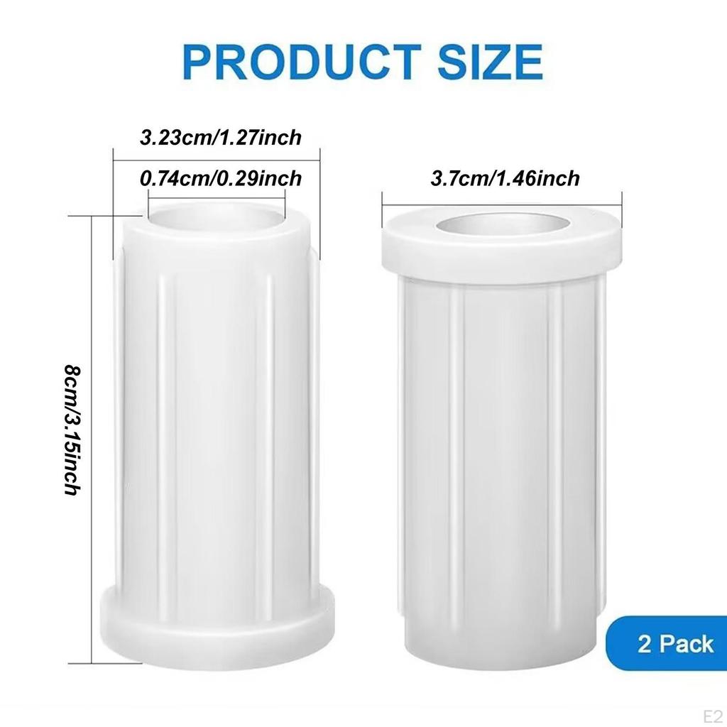 2x Pin Boat Seat Bushing White Nylon for Inflatable Boats Accs