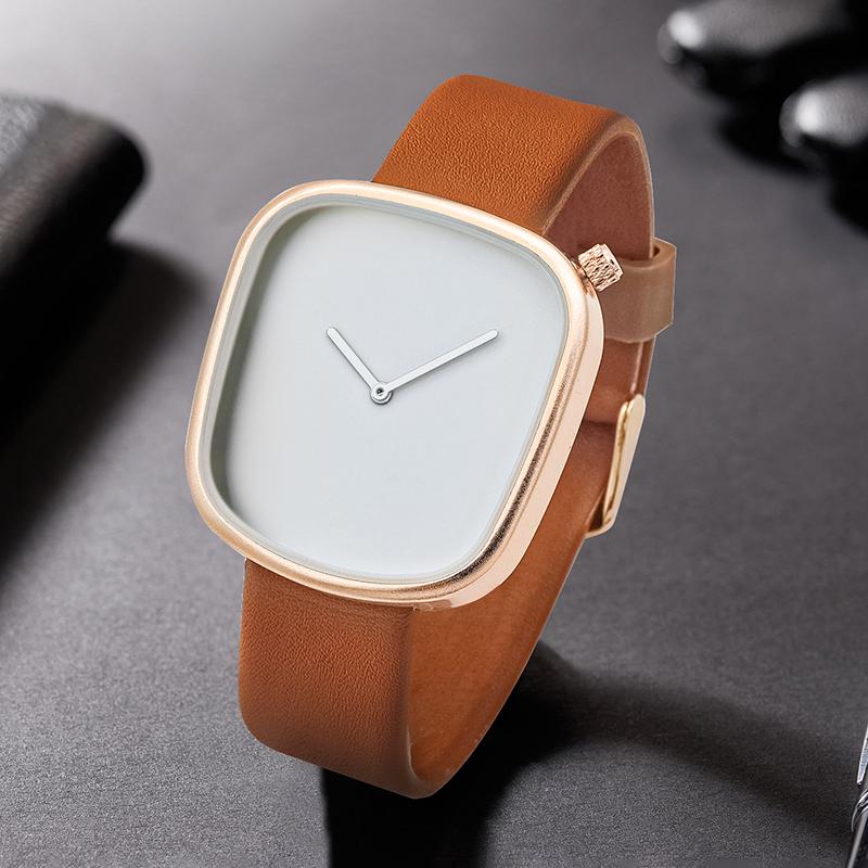 Watch Minimalist Men's Square Fashion Ultra Thin Watch Minimalist Women's High Quality Elegant Quartz Watch Clock Gift