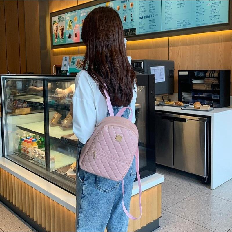 Embroidered Backpack Large Capacity School Bag Fashion Backpack