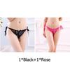 Sexy G-string T Panties Female Underwear Lace Thongs Women's Pants Sexy Pearl panties Erotic Women Crotchless panties plus size