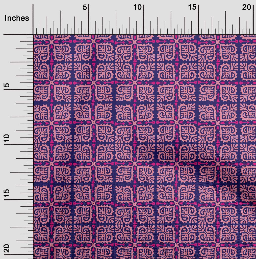 oneOone Cotton Flex Fabric Arrow|Swirl & Floral Block Fabric Prints By Yard 40 Inch