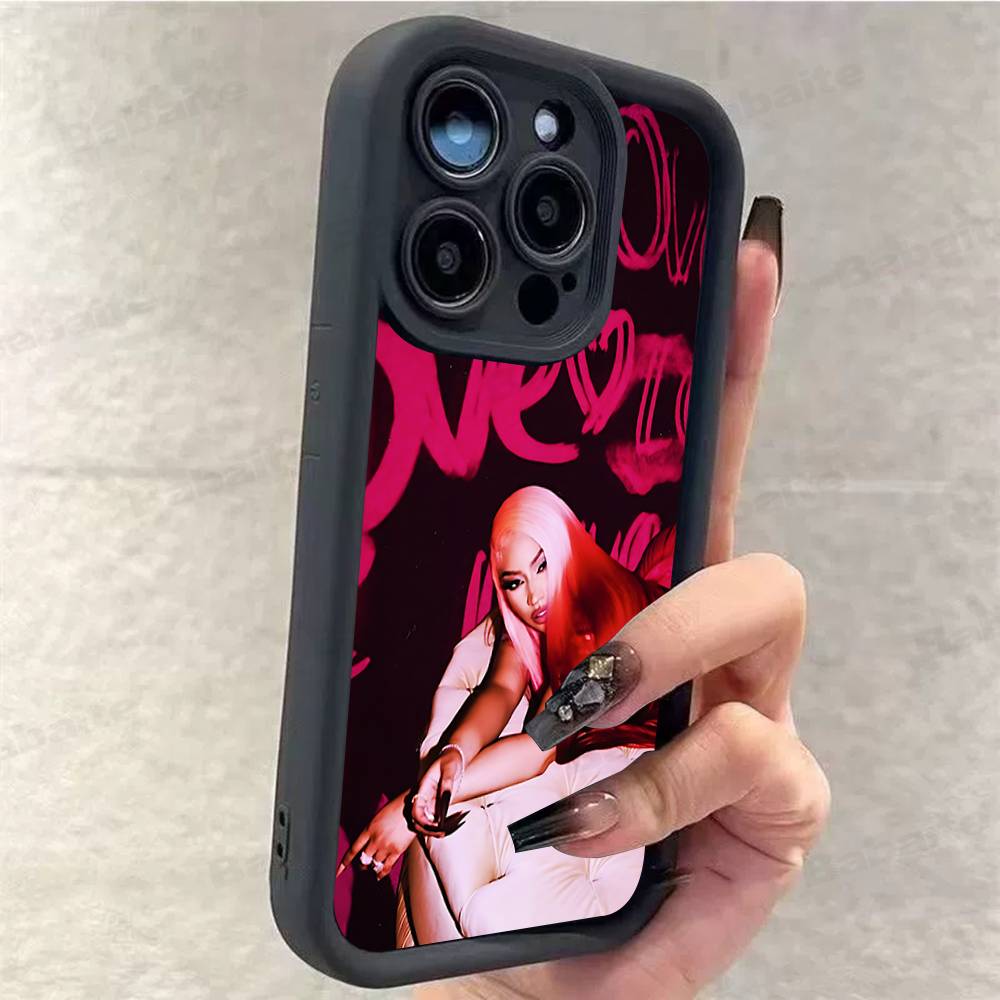 

N-Nicki Singer Minaj For IPhone 17 Pro Max 13 16 15 11 12 14 Plus Shockproof Soft Phone Cover iPhone 14 pro