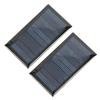 2Pcs Solar Panel Good Light Transmittance 0.3W 5V 60MA 68x37mm Polysilicon Solar Cell Panel for Low
