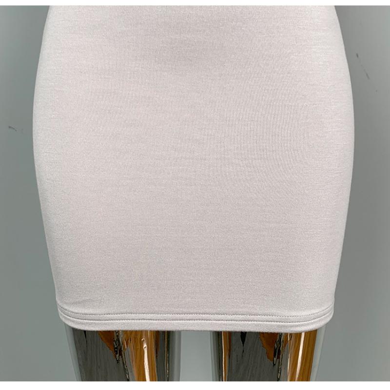 Summer Women's U-neck Dress Casual Suspender Hip Hugging Skirt Fashionable and Sexy Tight Skirt
