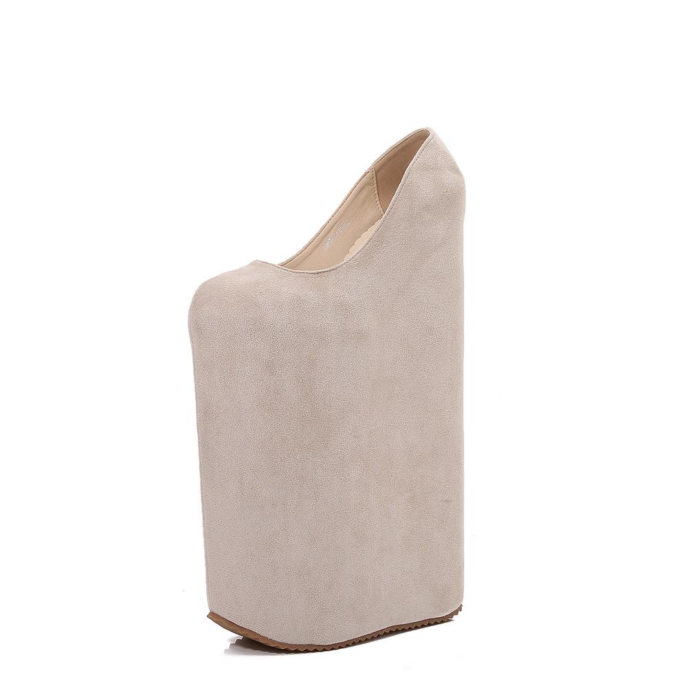 

Персонализированная кроссдрессинг танцевальная вечеринка веселье высокие каблуки большой размер водонепроницаемый стол на толстой подошве поза альтернативный на толстой подошве водонепроницаемый стол 46 абрикосовый