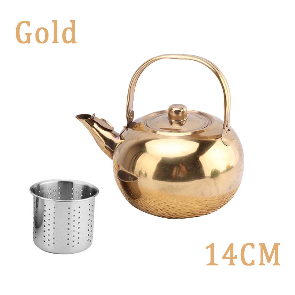 Craft With Strainer Stainless Steel Tea Stovetop Tea Pot Tea Kettle Infuser Kettle Water Filters
