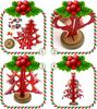 Wooden Christmas Tree 3D DIY Small Christmas Tree with Creative Miniature Ornaments Table Desk Decoration for Christmas Tree Decoration