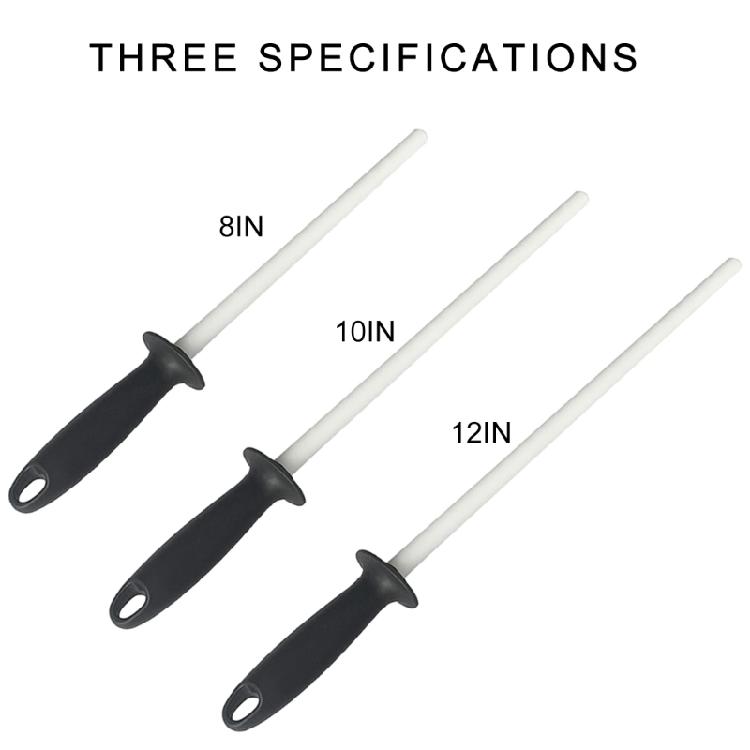 Ceramic Sharpening Rod Ceramic Honing Rod for Professional Home Cook Ceramic Cutter Sharpener Honing Sharpener