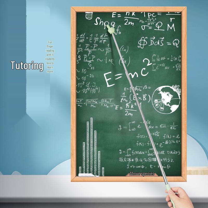Telescopic Children's Pointer Pen: Stainless Steel Retractable Teaching Stick with Macaron Colors