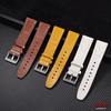 Watchband 20mm 22mm Vintage Oil Wax Leather Watch Straps for Seiko for SmartWatch Men Women Wrist Belt Stitching Brown Bracelet
