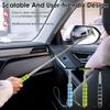 3Pcs Car Side Mirror Squeegee Retractable Car Rearview Mirror Wiper Mini Portable Telescopic Auto Mirror Squeegee Cleaner
