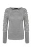Women's Fashionable Stylish Sweater Mint Textured Crew Neck Knitwear Sweater