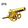 Mini Alloy Cannon Figurine Realistic Miniature Artillery Launcher Model Statue Sculpture Collection Toy Home Office Desktop Decoration Ornament