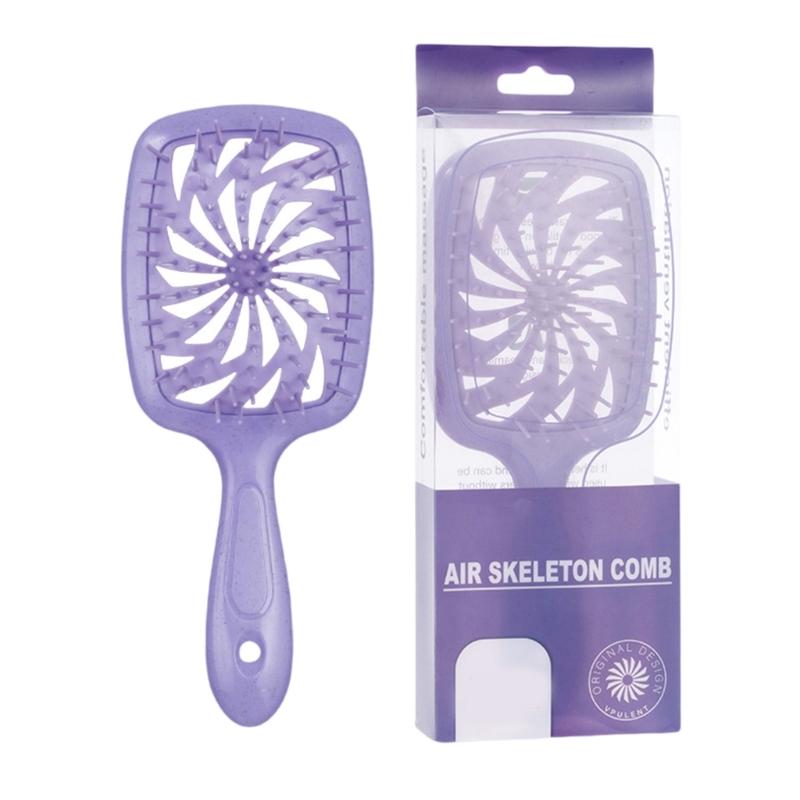 

Friendly Hollow Detangler Hair Brush For Both Wet And Dry Hair For Fashion Enthusiasts Seeking Voluminous Style 1 фиолетовый