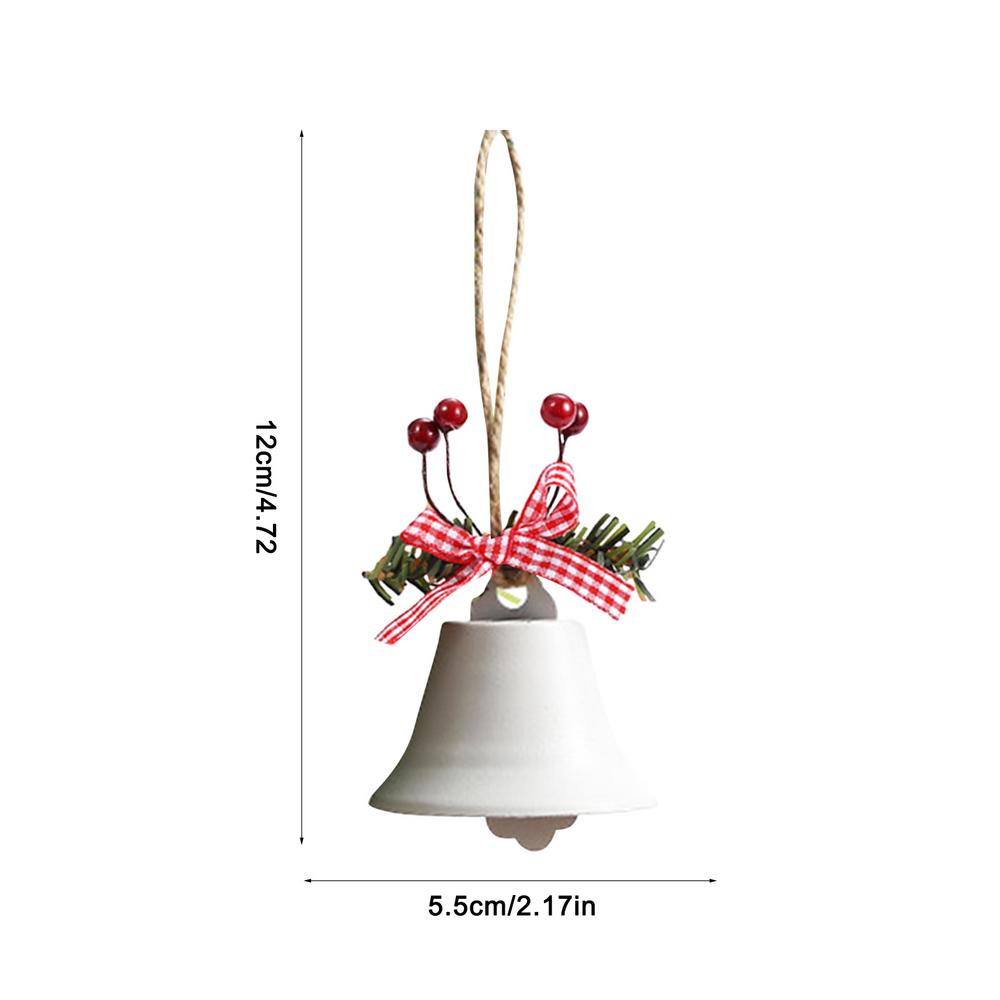 2025 Weihnachts-Hänge-Jingle-Bells mit Weihnachtsschleife/Beeren Antike Holiday Chic Glocken für Heim-Party-Dekoration