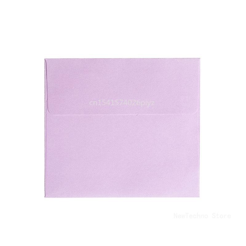 10Pcs Candy Color Kraft Square Mini Blank Envelopes for Membership Card Small Greeting Card Storage Paper Envelopes 10*10cm