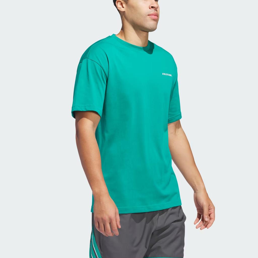 Adidas Soft Comfortable Breathable Skin-Friendly Short Sleeve T-Shirt Men Tops Honor-Green White JN7111