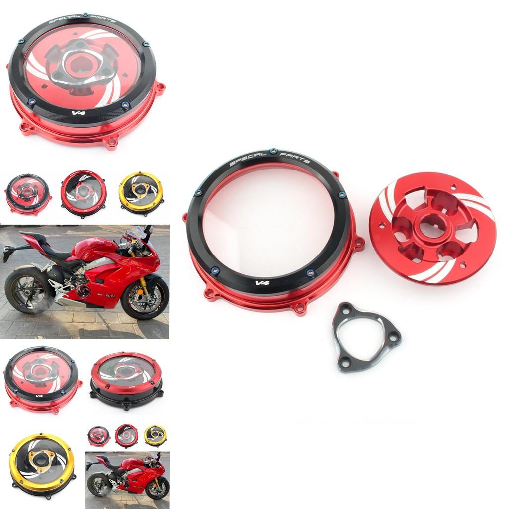 Custom Transparent Clutch Cover For Ducati Panigale V4 And V4s Enhanced Aesthetics