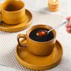 Coffee Cup Set Stoneware Kiln-Changed Coffee  and Saucer Set Western Restaurant  Breakfast  Mug Home Ceramics Coffe