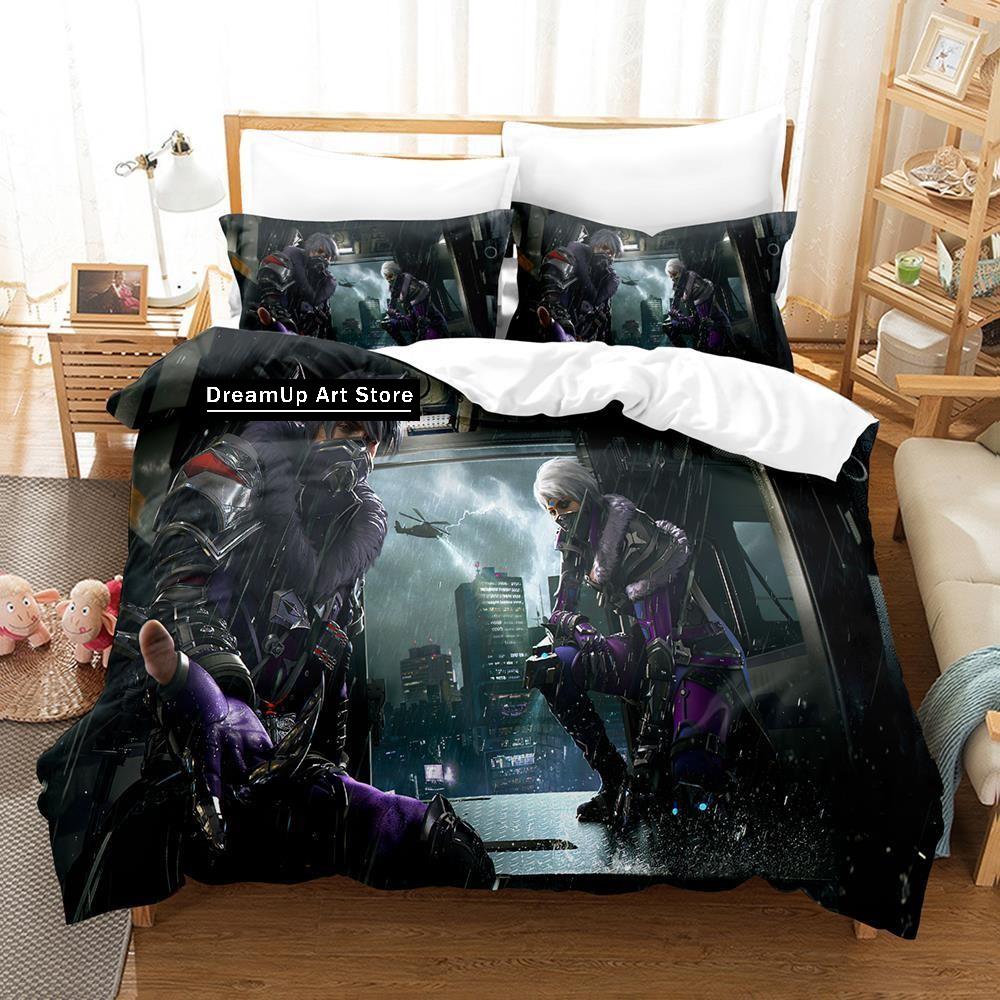 3D Game Garena Free Fire Bedding Set Quilt Cover Bed Cover with Pillowcase Twin Single Queen King Size Boys Adult Home Textile