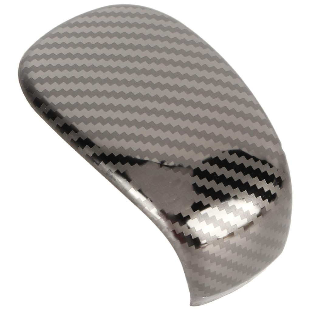 Carbon Fiber Style Gear Shift Head Cover Trim Stainless Steel Shifter Knob Sticker Replacement for Civic 11th 2022
