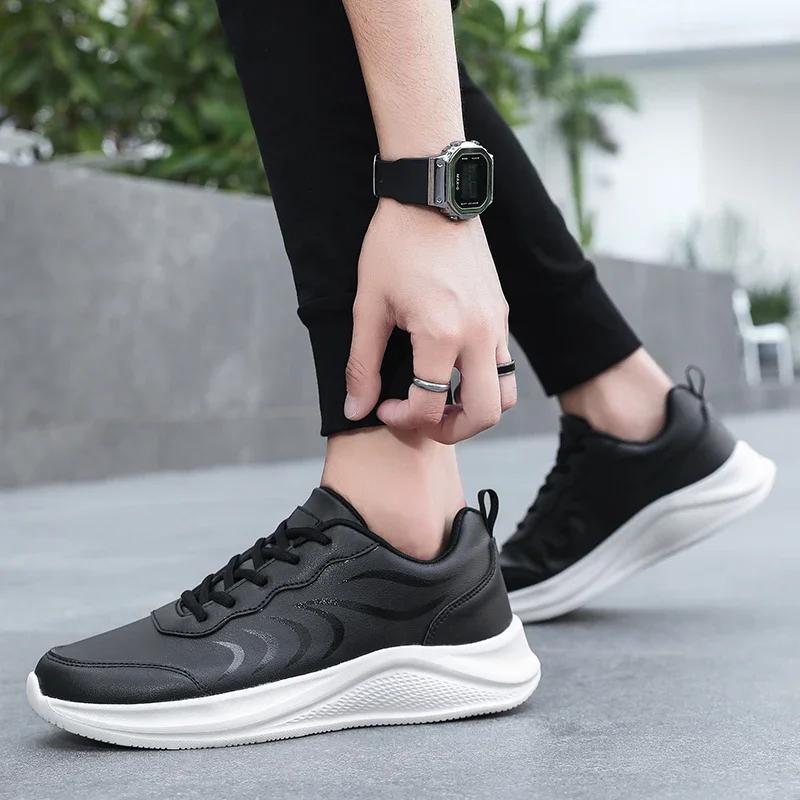 2025 Men's Casual Breathable Sports Walking Shoes Comfortable Outdoor Simple Design Sneakers for Active Lifestyle