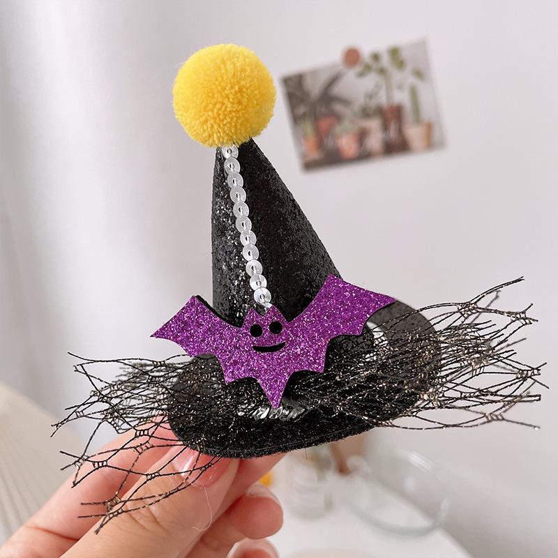 Bandeau Citrouille d'Halloween Squelettique & Pinces à Cheveux Mignonnes pour Enfants